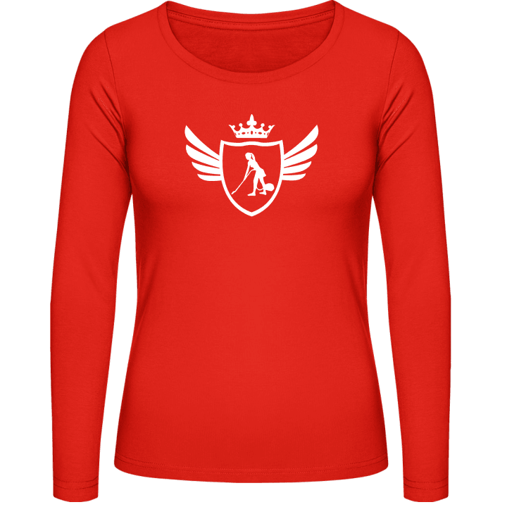 Housewife Winged Frauen Langarmshirt contain pic