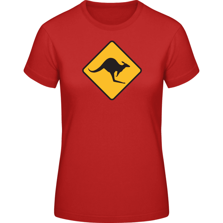 Kangaroo Warning Frauen T-Shirt 0 image