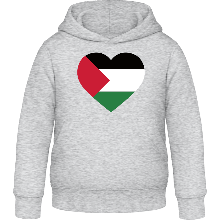 Palestine Heart Flag Kids Hoodie contain pic