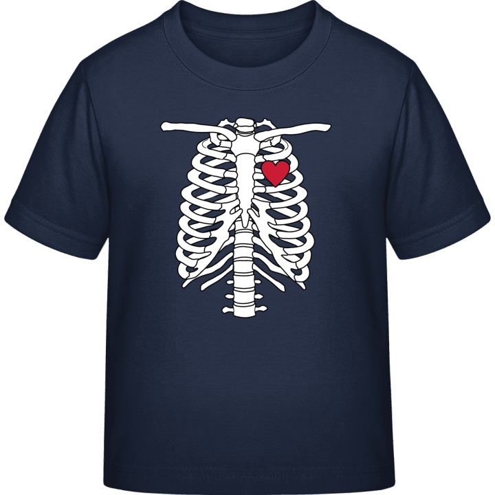 Chest Skeleton with Heart Maglietta per bambini contain pic