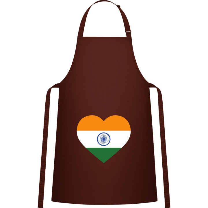 India Heart Flag Delantal de cocina contain pic