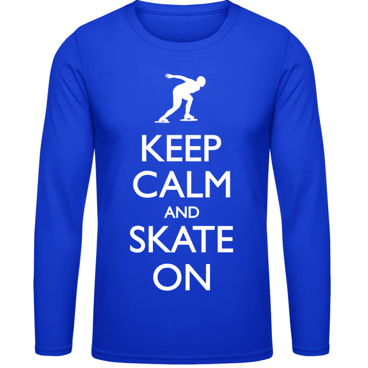 Keep Calm Speed Skating Shirt met lange mouwen contain pic