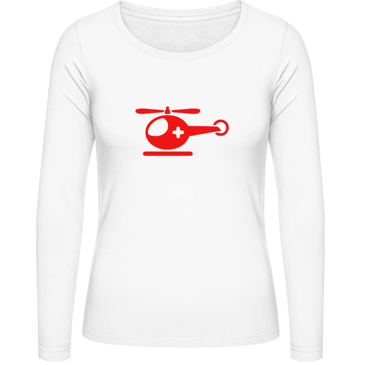 Helicopter Ambulance Vrouwen Lange Mouw Shirt contain pic