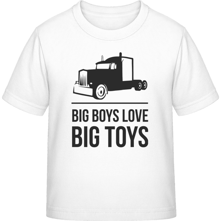 Big Boys Love Big Toys Maglietta per bambini contain pic