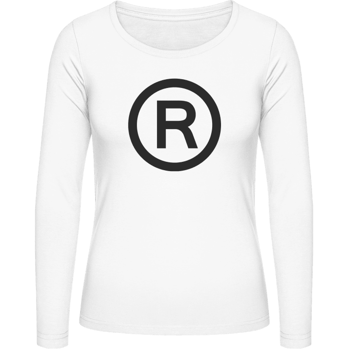 All Rights Reserved Langermet skjorte for kvinner contain pic