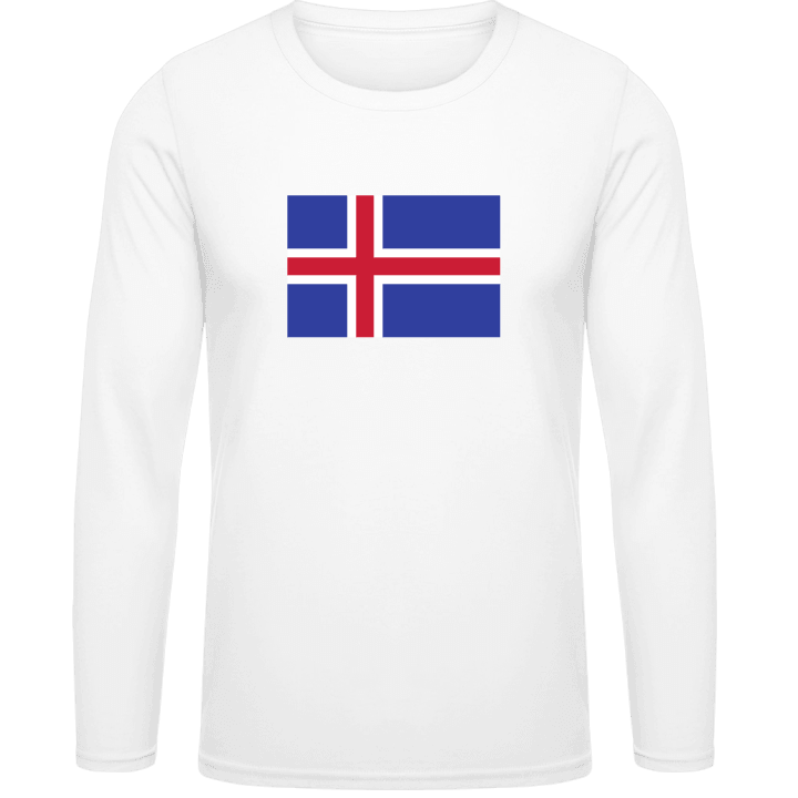 Iceland Flag Shirt met lange mouwen contain pic