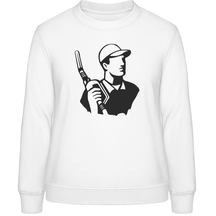 Gas Station Attendant Icon Sweat-shirt pour femme contain pic