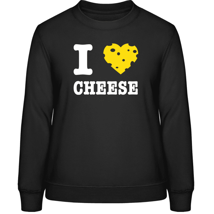 I Love Cheese Frauen Sweatshirt contain pic