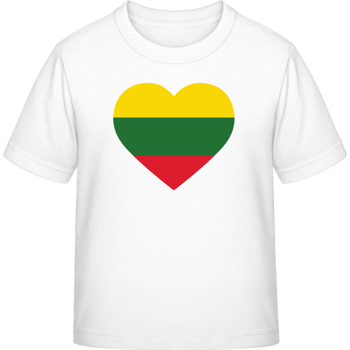 Lithuania Heart Flag T-skjorte for barn contain pic