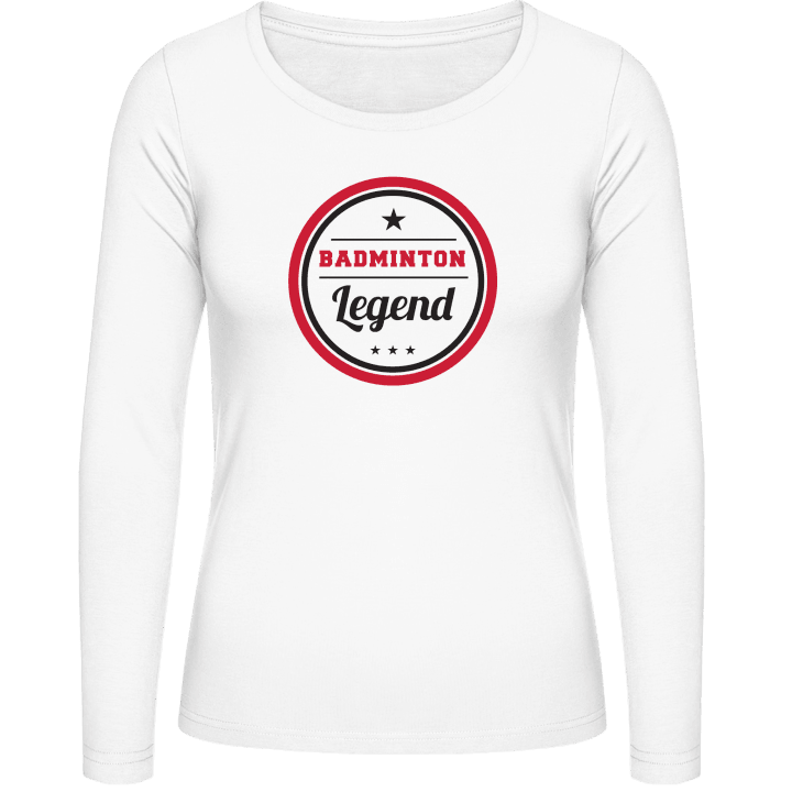Badminton Legend Camisa de manga larga para mujer contain pic