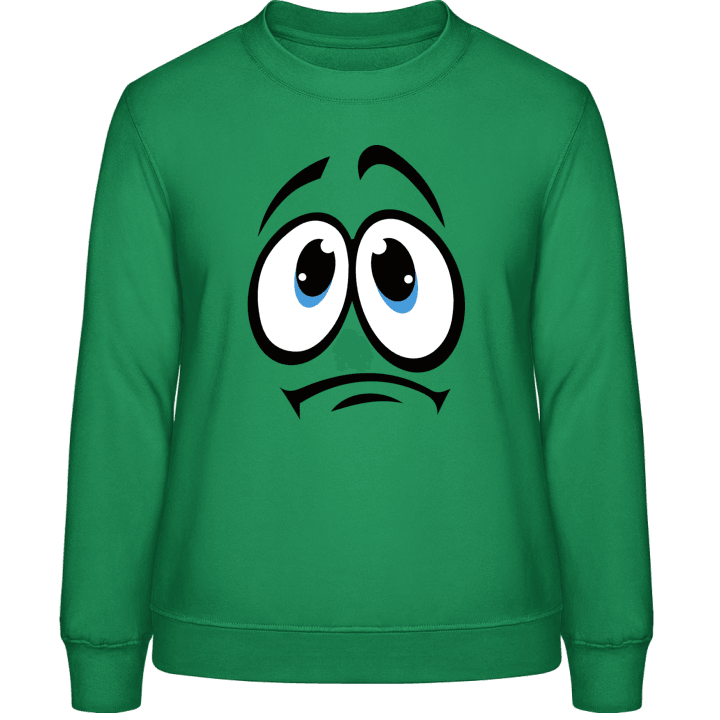 Smiley Face traurig Frauen Sweatshirt contain pic