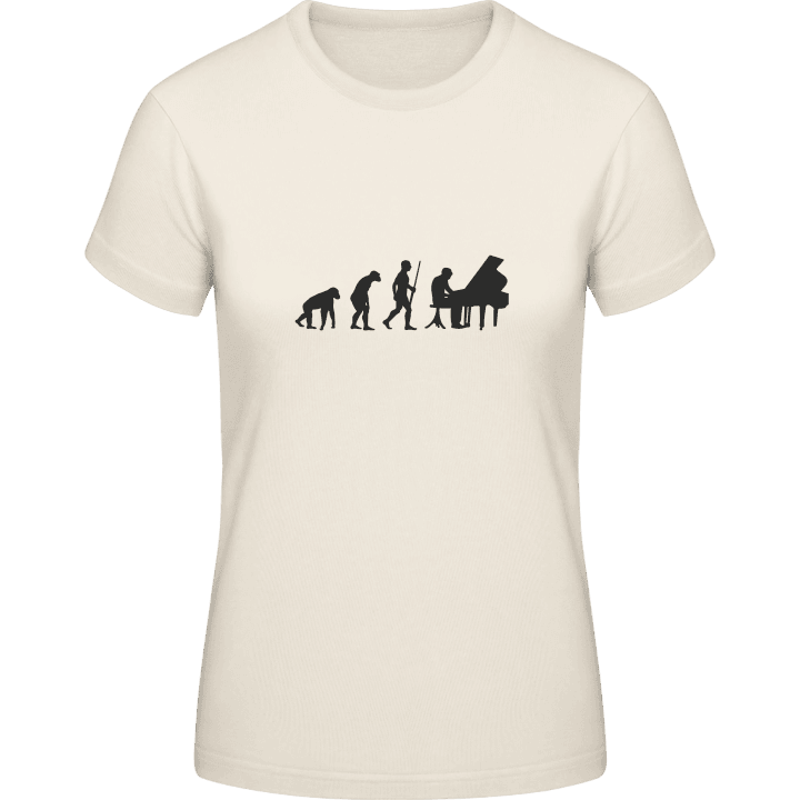 Pianist Evolution T-skjorte for kvinner contain pic
