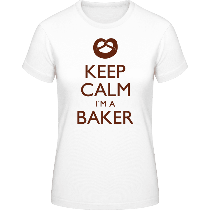 Keep Calm I'm A Baker T-skjorte for kvinner contain pic