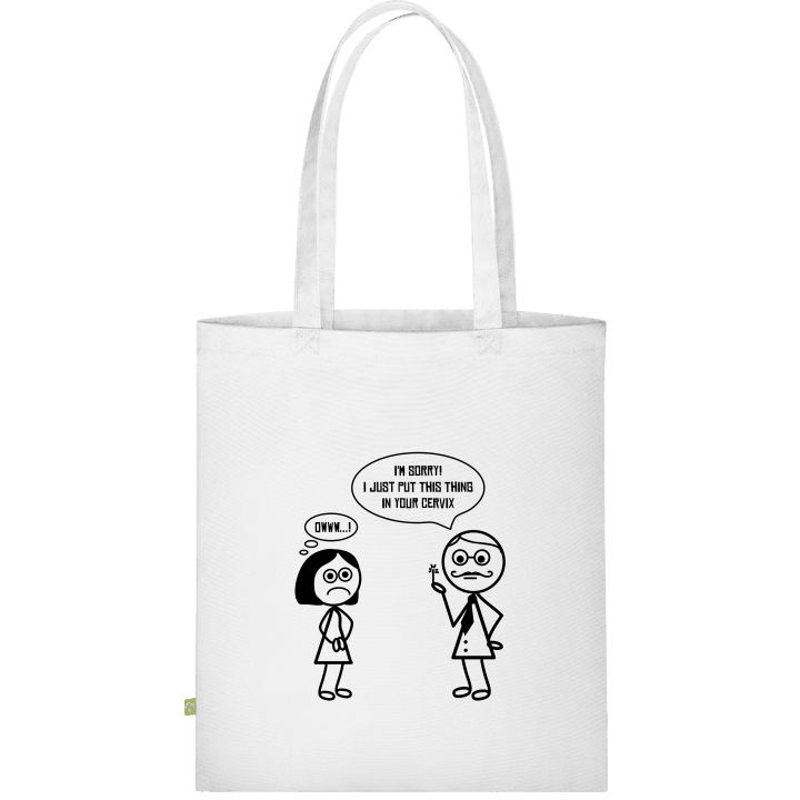 Gynecologist Comic Stofftasche contain pic