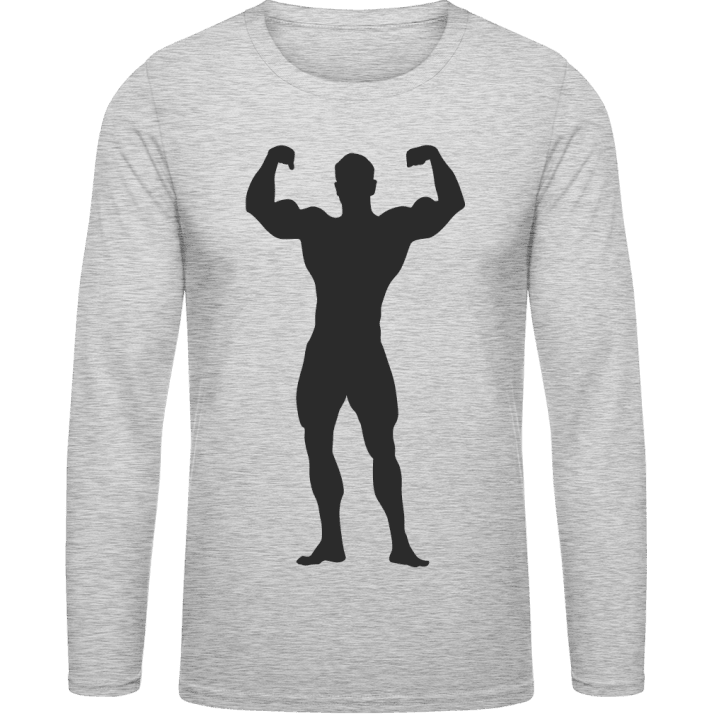 Body Builder Muscles Langermet skjorte contain pic