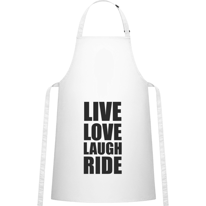 Live Love Laugh Ride Delantal de cocina contain pic