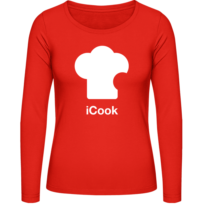 I Cook T-shirt à manches longues pour femmes contain pic