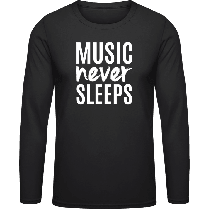 Music Never Sleeps Langermet skjorte contain pic