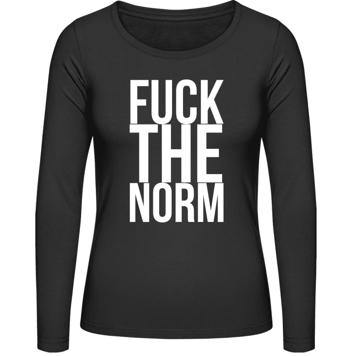 Fuck The Norm Langermet skjorte for kvinner contain pic