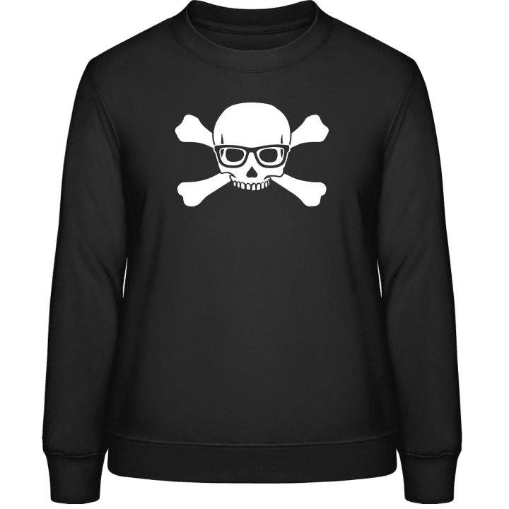 Skull With Glasses Sweat-shirt pour femme contain pic