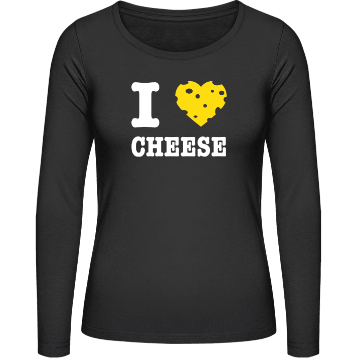 I Love Cheese Langermet skjorte for kvinner contain pic