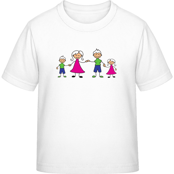 Happy Family Two Children T-shirt för barn 0 image