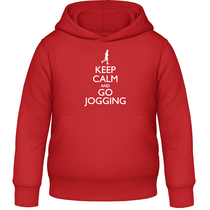 Keep Calm And Go Jogging Kids Hoodie contain pic