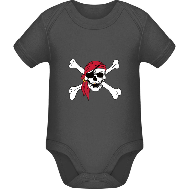 Pirate Skull And Crossbones Baby Romper 0 image
