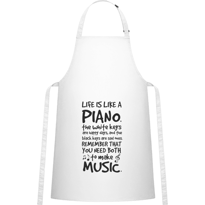 Life Is Like A Piano Delantal de cocina contain pic