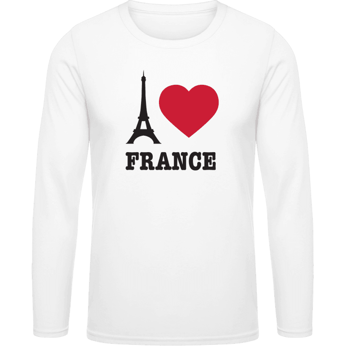 I Love France Eiffel Tower Shirt met lange mouwen contain pic