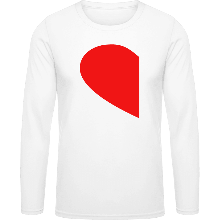 Couple Heart Left Langermet skjorte contain pic