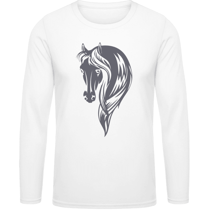 Horse Head Stylish Long Sleeve Shirt 0 image