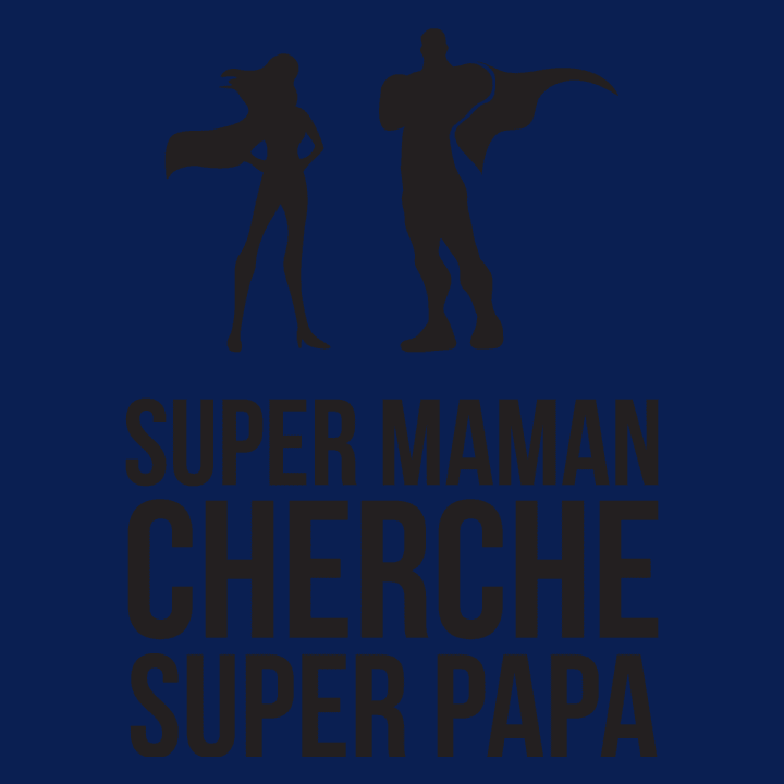 Super maman cherche super papa T-shirt til kvinder 0 image