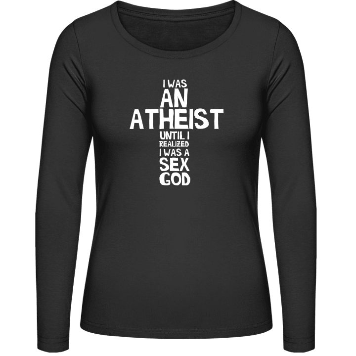 I Was An Atheist Langermet skjorte for kvinner contain pic