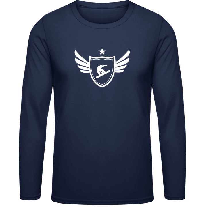 Snowboarder Winged Langarmshirt contain pic