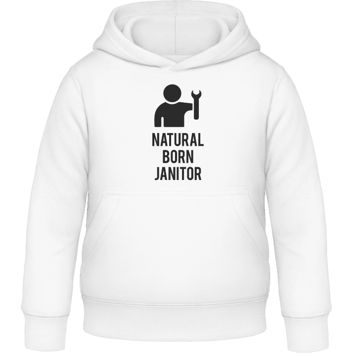 Natural Born Janitor Sweat à capuche pour enfants contain pic