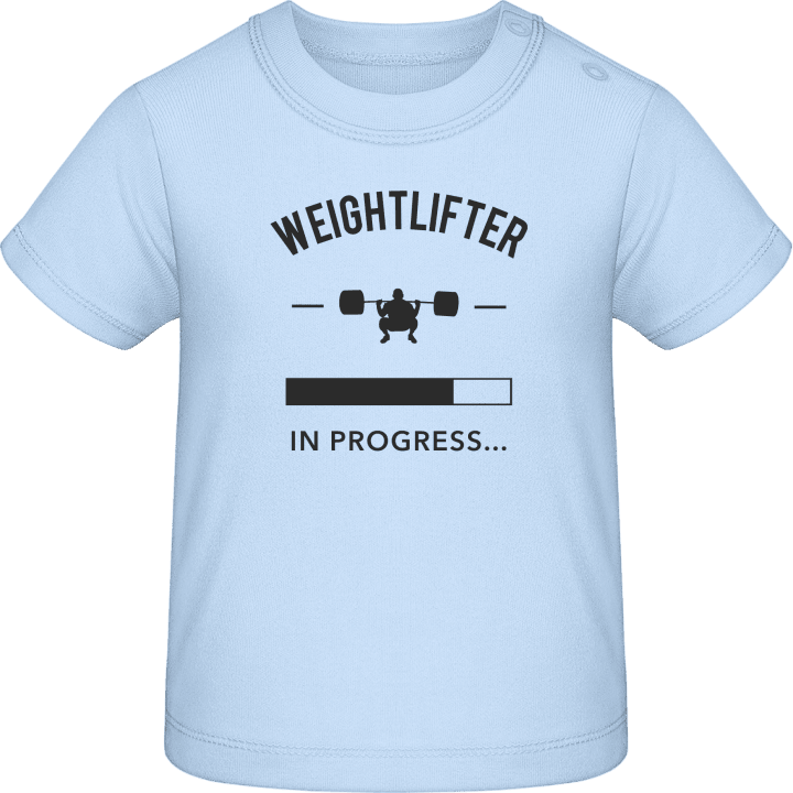Weightlifter in Progress Camiseta de bebé contain pic