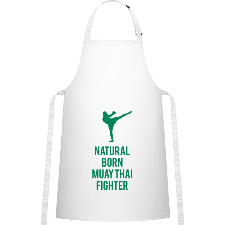 Natural Born Muay Thai Fighter Delantal de cocina contain pic