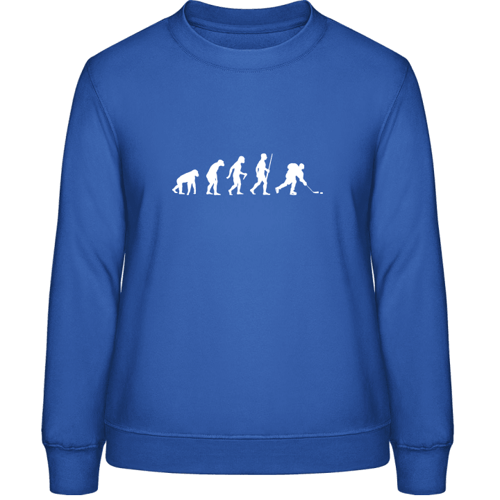 Ice Hockey Player Evolution Frauen Sweatshirt contain pic
