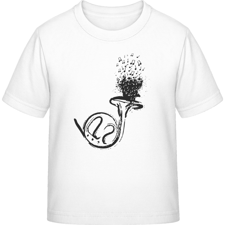 French Horn Illustration Camiseta infantil contain pic
