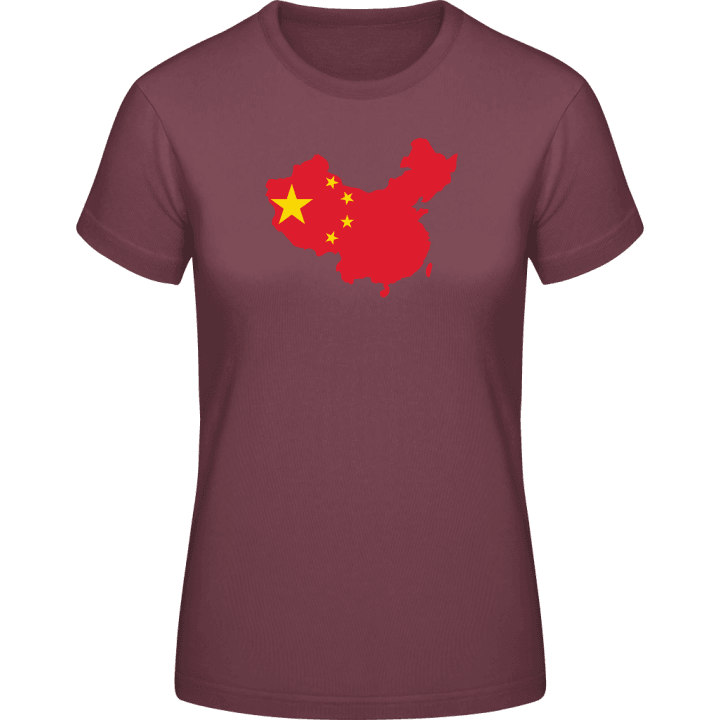 China Map Camiseta de mujer contain pic