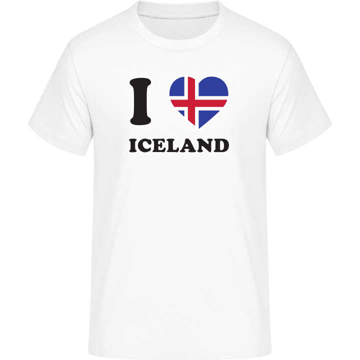 I Love Iceland Fan T-Shirt contain pic