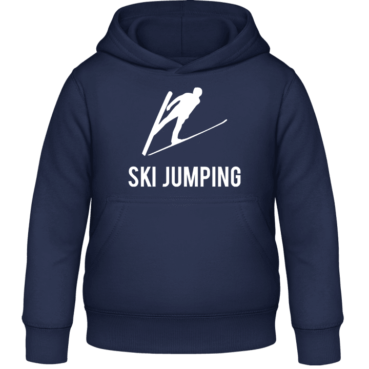 Ski Jumping Silhouette Kids Hoodie contain pic