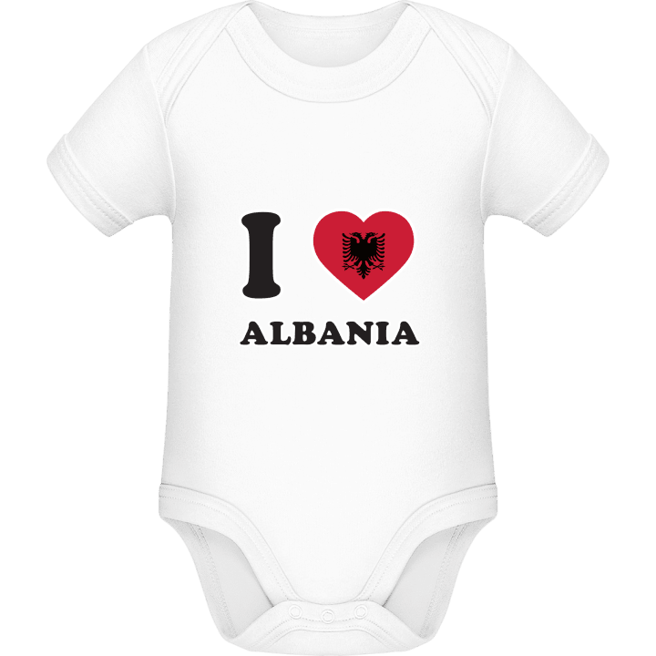 I Love Albania Baby Romper contain pic