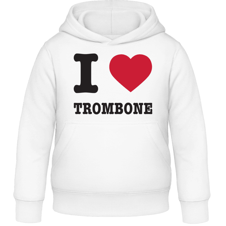 I Love Trombone Kids Hoodie contain pic