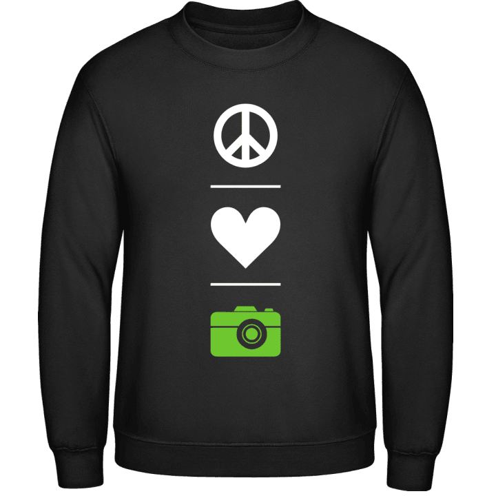 Peace Love Photography Sweatshirt contain pic