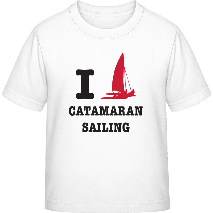 I Love Catamaran Sailing T-skjorte for barn contain pic