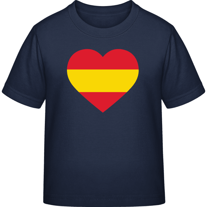 Spain Heart Flag Kinderen T-shirt contain pic