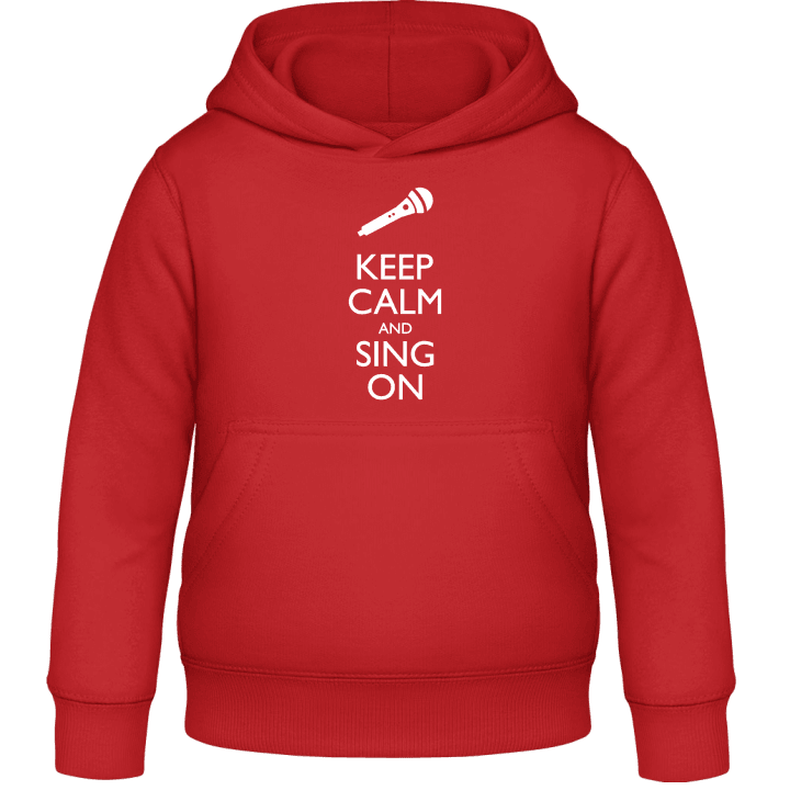Keep Calm And Sing On Kids Hoodie contain pic