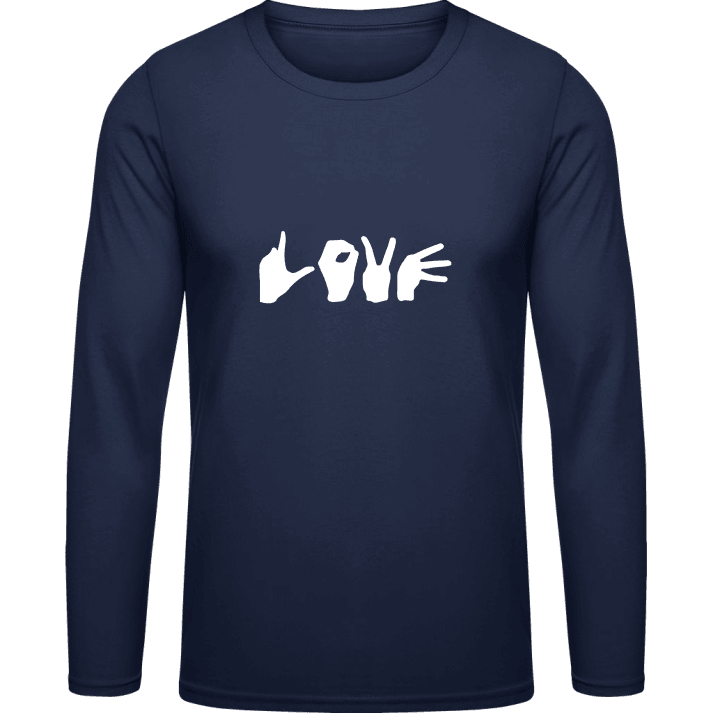 Love Hand Signs Long Sleeve Shirt contain pic